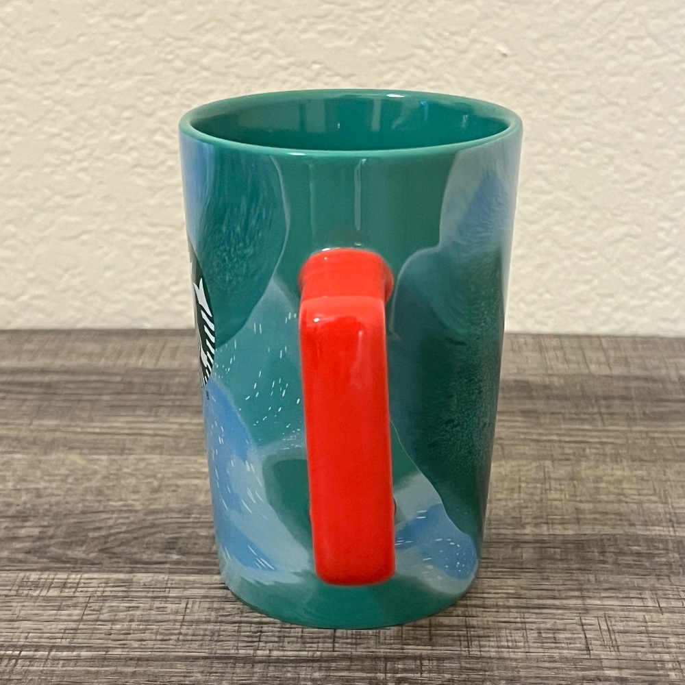 STARBUCKS 2024 Christmas Holiday Green Blue Marbled Swirl Coffee Cup Mug 13oz - Picture 4 of 6